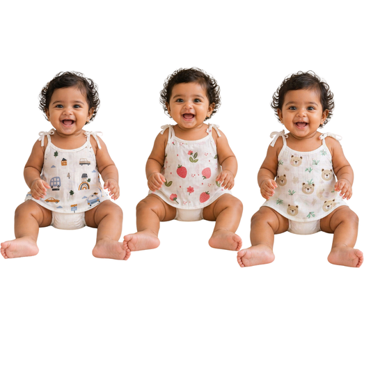 Lilimi Baby Tie-Up Jablas | Pack of 3