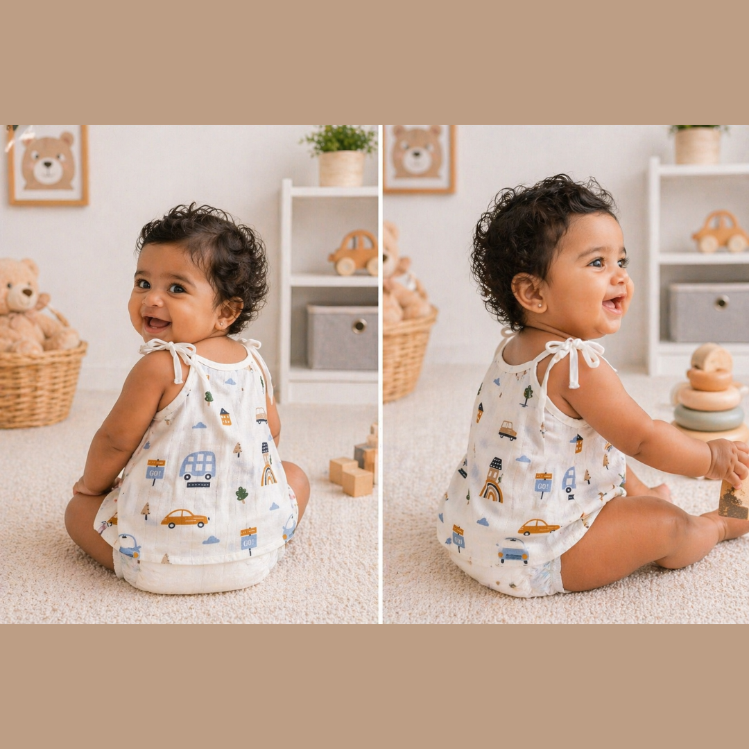 Lilimi Baby Tie-Up Jablas | Pack of 3