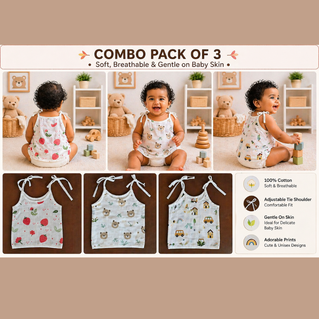 Lilimi Baby Tie-Up Jablas | Pack of 3